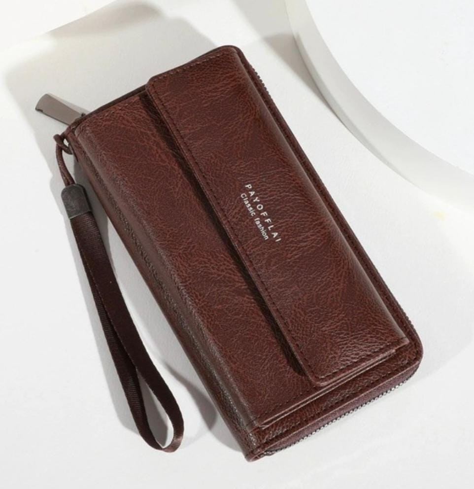 Men's Wallet Hot-Selling 2025 New Model Phone Bag with Multiple Card Slots Casual Long Wallet Large Capacity Clutch Bag