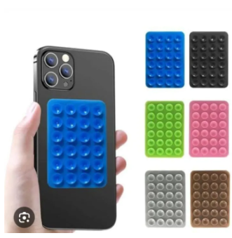 Strong Grip Silicone Phone Holder – Adhesive Suction Mount, Anti-Slip Hands-Free Stand Multicolor